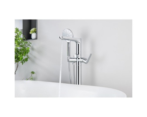 AQ1145CR БЕТТА смеситель для ванны напольный (внешняя и скрытая часть) AQ1145CR