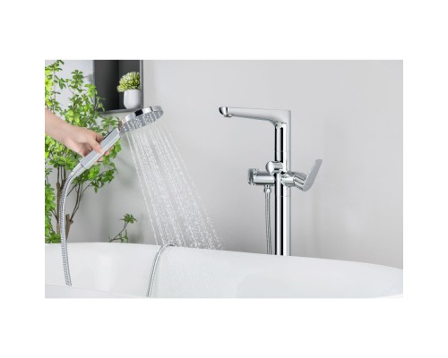 AQ1145CR БЕТТА смеситель для ванны напольный (внешняя и скрытая часть) AQ1145CR