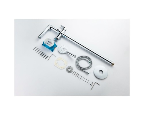 AQ1145CR БЕТТА смеситель для ванны напольный (внешняя и скрытая часть) AQ1145CR