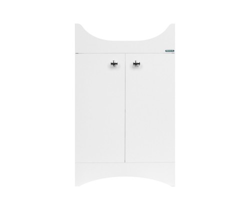 АТТИКА-50 Тумба напольная 490х820х330 (2 створки), бел. (подходит умывальник мебельный Аттика 50) ATKSACW50013F1