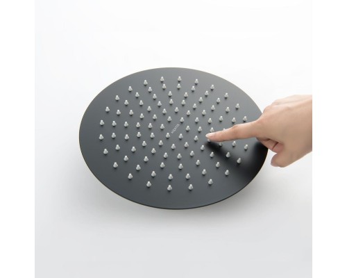 AQ2073MB круглый верхний душ 2502 мм, матовый черный AQ2073MB