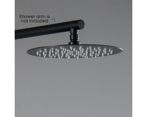 AQ2073MB круглый верхний душ 2502 мм, матовый черный AQ2073MB