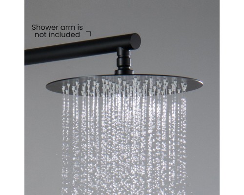 AQ2073MB круглый верхний душ 2502 мм, матовый черный AQ2073MB