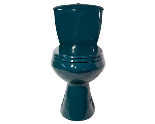 43325110202 Унитаз-компактЭлиссаСтандарт/ зеленый, нижний подвод воды, косой выпуск (старый арт. 43325130202) 43325110202