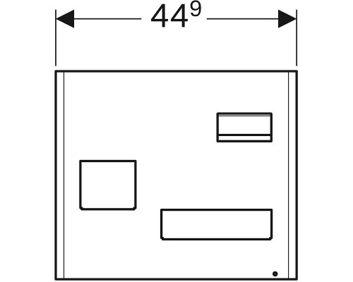 500.649.JK.2 Комплект магнитной доски 449 x 388 x 75 мм, цвет: лавовый матовый 500.649.JK.2