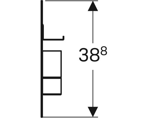 500.649.JK.2 Комплект магнитной доски 449 x 388 x 75 мм, цвет: лавовый матовый 500.649.JK.2