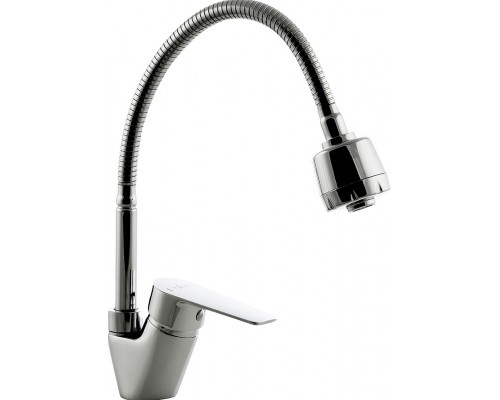 S35-26 Смеситель одноручный (35мм) для кухни с гибким изливом, хром S35-26