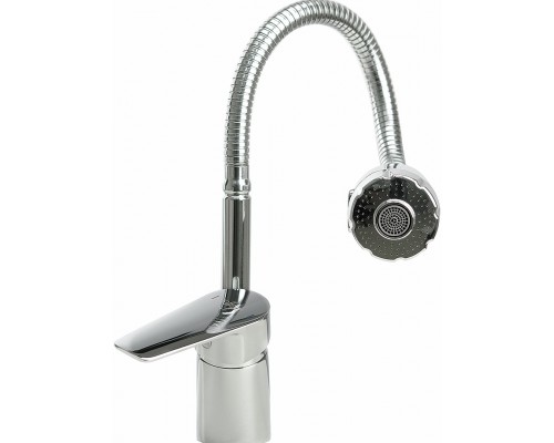 S35-26 Смеситель одноручный (35мм) для кухни с гибким изливом, хром S35-26