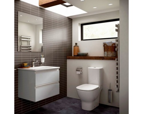 T008701 TESI AquaBlade® Напольный унитаз для монтажа с бачком, горизонтальный выпуск, глубокий смыв, сидение и крышка заказывается доп, с крепежом T008701