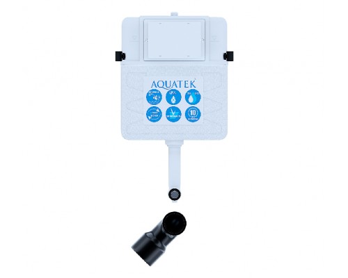 SET BW AQUATEK ЛИБРА N (смывной бачок AQUATEK INS-0000019+кнопка KDI-0000030+унитаз ЛИБРА New AQ1908N-00 с тонким сиденьем soft-close) SET BW AQUATEK ЛИБРА N-030 3в1