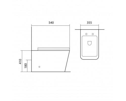 SET BW AQUATEK ЛИБРА N (смывной бачок AQUATEK INS-0000019+кнопка KDI-0000030+унитаз ЛИБРА New AQ1908N-00 с тонким сиденьем soft-close) SET BW AQUATEK ЛИБРА N-030 3в1