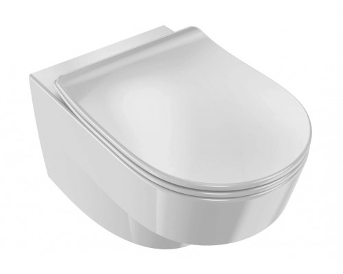 EDR103-00 Унитаз c инсталляцией Odeon RG, сиденье тонкое микролифт, панель для двойного смыва, глянцевый белый (E36495-NF+E36496-00+EDR102-00+E24889 EDR103-00