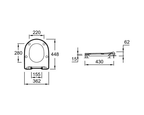 EDR103-00 Унитаз c инсталляцией Odeon RG, сиденье тонкое микролифт, панель для двойного смыва, глянцевый белый (E36495-NF+E36496-00+EDR102-00+E24889 EDR103-00