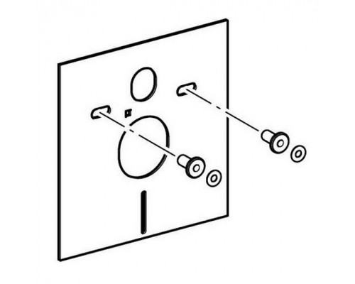 156.050.00.1 звукоизолирующая прокладка для унитаза,биде 156.050.00.1