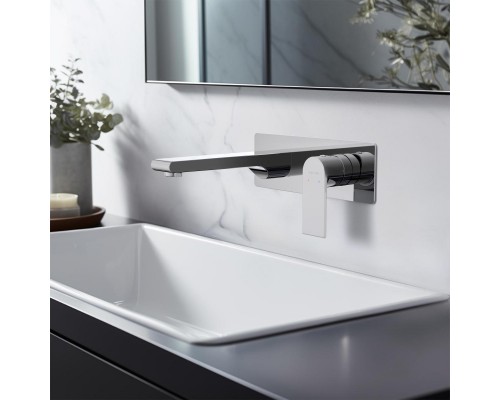 AQ1413CR ЛИРА смеситель для раковины настенный (внешняя и скрытая часть) AQ1413CR