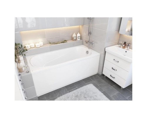 1.WH30.2.482 КАСАБЛАНКА XL Ванна акриловая прямоугольная 180х80 бел 1.WH30.2.482