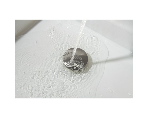 AQ6003BGM сливной набор для раковины Push-open без перелива, оружейная сталь (шлиф. черный хром) AQ6003BGM