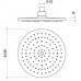 AQ2086CR круглый верхний душ 22012 мм AQ2086CR