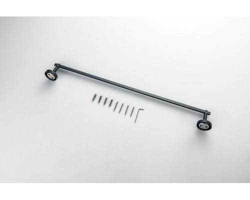 AQ4614MB БЕТТА полотенцедержатель 600 мм, матовый черный AQ4614MB