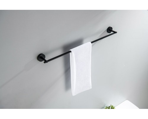 AQ4614MB БЕТТА полотенцедержатель 600 мм, матовый черный AQ4614MB