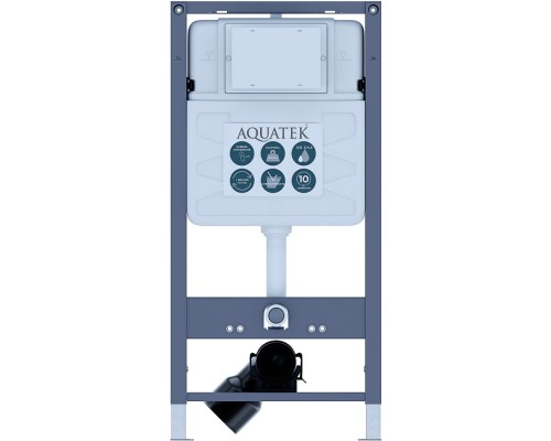 Set AQUATEK ЕВРОПА New-INSP01 рама AQUATEK INSP-0000001 +звукоизоляционная прокладка+унитаз ЕВРОПА AQ1106L-00+тонкое сиденье с механиз Set AQUATEK ЕВРОПА New-INSP01