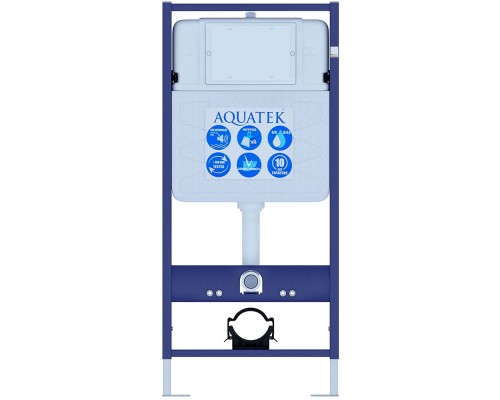 SET AQUATEK МЕДЕЯ T 2в1 (рама AQUATEK Standard INS-0000012(без клавиши и крепежа)+ унитаз AQ1537T-00 МЕДЕЯ Унитаз подвесной, с тонким сиденьем sc) SET AQUATEK МЕДЕЯ T 2в1