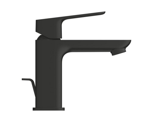 1016942430 CUBEO Смеситель однорычажный для раковины, DN 15 размер S, рычажный донный клапан 1 1/4“, мат черный 1016942430