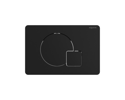 KDI-0000069(QD) Панель смыва Черный матовый (клавиши круг/квадрат), 162244 мм KDI-0000069