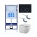 SET AQUATEK ЕВРОПА-020 4в1 (рама AQUATEK Standard INS-0000012 с клавишей KDI-0000020 и крепежом KKI-0000002+унитаз AQ1901-00 с тонким сиденьем sc) SET AQUATEK ЕВРОПА-020 4в1