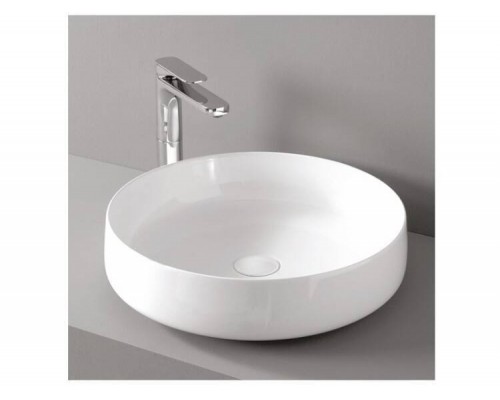 Раковина, Artceram, Cognac, шгв 480-480-125, отверстия для смесителя-отсутствуют, цвет-Glossy White
