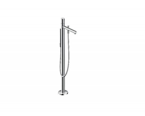 Смеситель для ванны и душа, Hansgrohe, Axor Uno, цвет-шлифованный черный хром