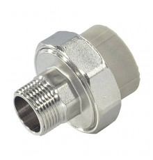 Муфта PP-R сер комб разъем Дн20х1/2" НР VALFEX 10156015Г