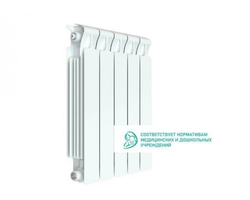 Rifar Monolit 500 5 секций, боковое подключение (белый)