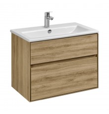 1A2795K0LYC70 Набор: 1A279501LYC70 Тумба-умывальник Либерти 75 Дуб Эльвезия/1WH501619 Раковина Элина 75 1A2795K0LYC70