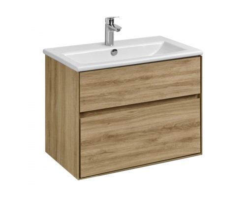 1A2795K0LYC70 Набор: 1A279501LYC70 Тумба-умывальник Либерти 75 Дуб Эльвезия/1WH501619 Раковина Элина 75 1A2795K0LYC70