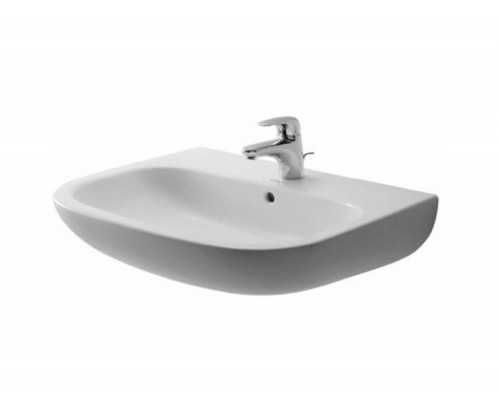 Раковина, Duravit, D-Code, шгв 650-500-180, отверстия для смесителя-1, цвет-белый (стар.арт 2310650000 )