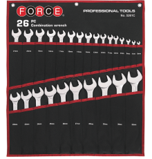 Набор комбинированных гаечных ключей 26 предметов FORCE 5261C (5261c)