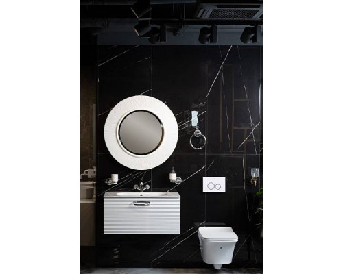 Boheme Зеркало круглое подвесное 82х5х82h см, цвет: white 528-W light