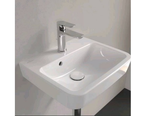 Раковина, Villeroy Boch, O'Novo, шг 450-370, отверстия для смесителя-1, Clean Plus, AntiBac, цвет-альпийский белый (белый Alpin)