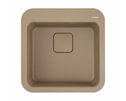Мойка, OMOIKIRI, Tasogare, шгв 510-510-210, отверстия для смесителя-3 промаркированных, цвет-карамель