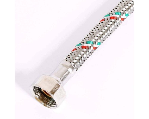 Гибкая подводка для смесителя UNI-FITT МL10х1 - 1/2" 60 см оплетка из нержавеющей стали Гибкая подводка для смесителя UNI-FITT МL10х1 - 1/2" 60 см оплетка из нержавеющей стали
