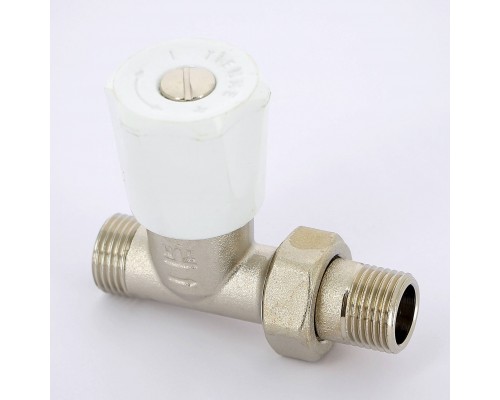 Вентиль НН для радиаторов с разъемным соединением TIEMME 1/2" x 3/4"EK