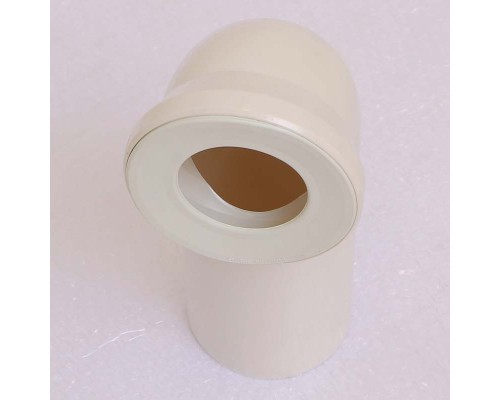 Отвод для унитаза белый с манжетным уплотнением VIEGA 90 град.