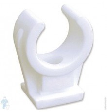 Клипса, BIS, D-20-22, белый, с латунной втулкой М6, упаковка 50 шт