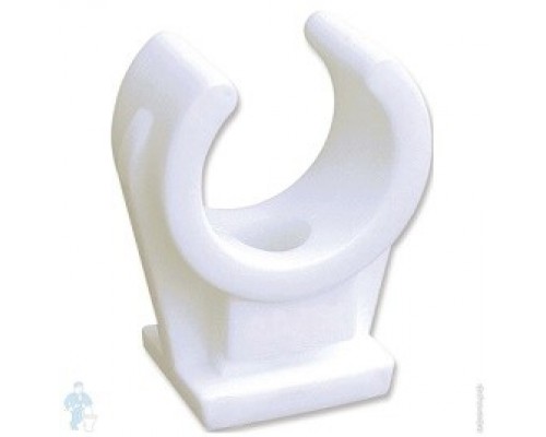 Клипса, BIS, D-20-22, белый, с латунной втулкой М6, упаковка 50 шт