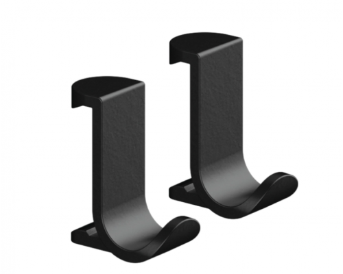 Крючок, Hansgrohe, WallStoris, шгв 18-32-39, цвет-чёрный матовый, в комплекте-2 шт.