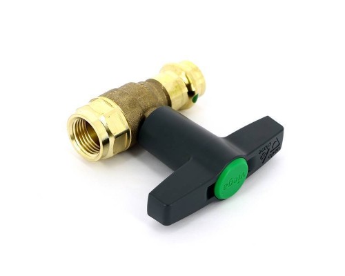 Кран шаровой BB EASYTOP VIEGA пресс-B 18 х 1/2" бронза SC-Contur высокая Т-ручка