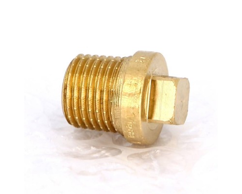 Заглушка Н Viega 1/4" с квадратом и бортиком бронза