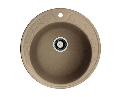 Omoikiri Tovada 51-CA Кухонная мойка Artgranit 51x51 см, цвет: карамель 4993366