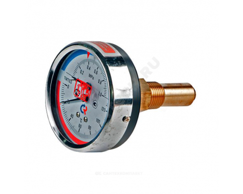 Термоманометр ТМТБ-31Т.1 120С 2,5МПа Дк80 G1/2"осевой L=46мм Росма 00000034456